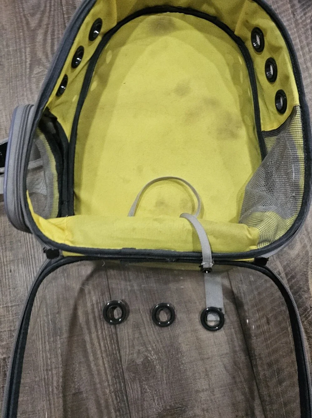 Lollimeow Cat Carrier For Planes Travel Backpack Bubble *Worn, Need Cleaned*